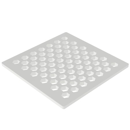 Newport Brass 4" Square Shower Drain in Matte White 233-407-52
